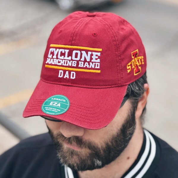 Legacy I-State Cyclone Marching Band Dad Cardinal Unstructured Hat